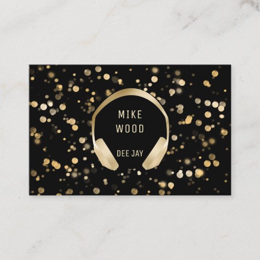 シュワルツ金ゴールド《写真》ぼけ味コプフヘラーDJヴィスティンカルテ 名刺 (正面)