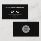 シュワルツ・ウェイス・ヴィシテンカルテ・セルブスト・ゲスタルテン・テンプラ 名刺 (正面/裏面)