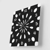 シュワルツ・ウント・ウェイズ スクエア壁時計 (傾斜)