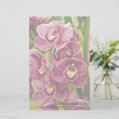 シュンラン属の蘭 便箋 (スタンド正面)