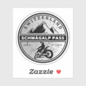 シュヴァガルパススイスアルプスのモーターサイクルツアー シール (シート)
