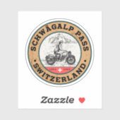 シュヴァガルパススイスアルプスのモーターサイクルツアー シール (シート)