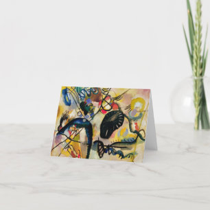シュヴァルツァーフレックI by Wassily Kandinsky サンキューカード
