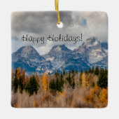 シュヴァーハーランディンググランドテトンナショナルパーク セラミックオーナメント (正面)