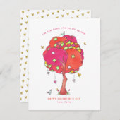 シューかわいいバレンタインホリデーカード シーズンカード (正面/裏面)