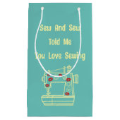 シューとシューは私にあなたを愛する裁縫 スモールペーパーバッグ (正面)