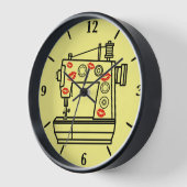 シューとシューは私にあなたを愛する裁縫 壁時計 (傾斜)