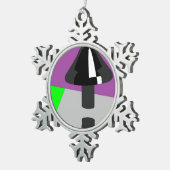 シューオーナメント スノーフレークピューターオーナメント (右)