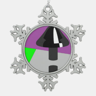 シューオーナメント スノーフレークピューターオーナメント