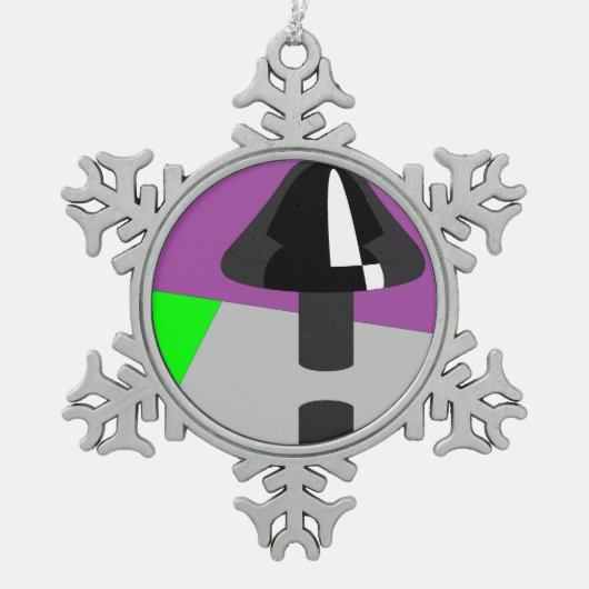 シューオーナメント スノーフレークピューターオーナメント (正面)