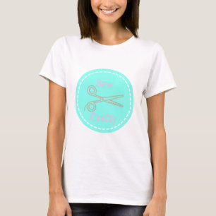 シュークレフティパステルピンクグレーアクア Tシャツ