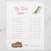 シューゲーム – ブライダルシャワーゲーム レターヘッド (正面/裏面)