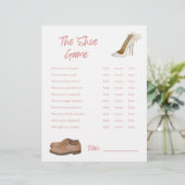 シューゲーム – ブライダルシャワーゲーム レターヘッド (スタンド正面)