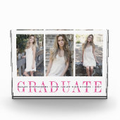 シューストライプル3写真卒業記念 フォトブロック (正面)