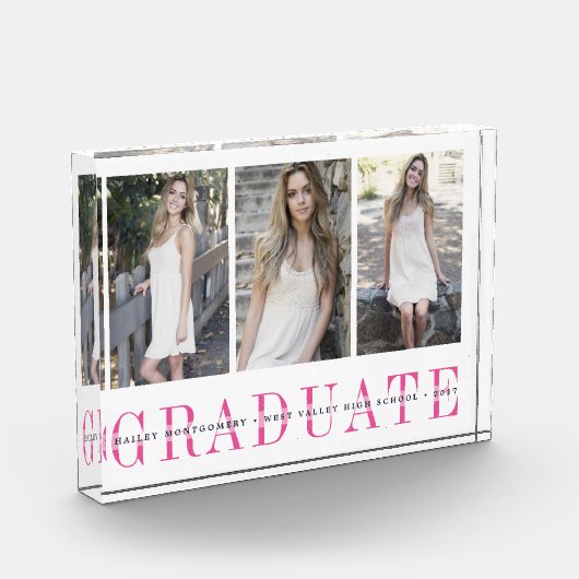 シューストライプル3写真卒業記念 フォトブロック (左)