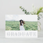 シューストライプル |フォト卒業パーティー招待状 招待状 (スタンド正面)