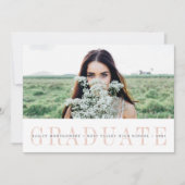 シューストライプル |写真卒業のお知らせ 案内状 (正面)