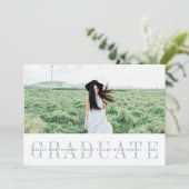 シューストライプル |写真卒業発表カード 案内状 (スタンド正面)