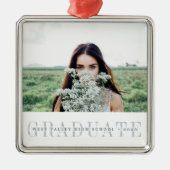 シューストライプル |卒業写真 メタルオーナメント (正面)