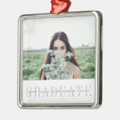 シューストライプル |卒業写真 メタルオーナメント (左)