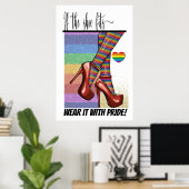 シューズもしフィット…ポスター ポスター (ホームオフィス)