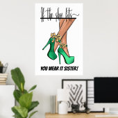 シューズもしフィット…ポスター ポスター (ホームオフィス)