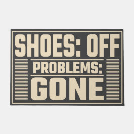 シューズオフ、問題が消えた、ミニマリストのホームデザイン ドアマット