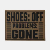 シューズオフ、問題のゲストの入り口 ドアマット (正面)