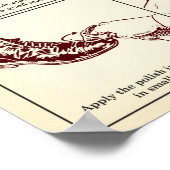 シューズガイドポスタ図解入りの、写真付きのーの輝き ポスター (角)