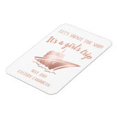 シューズザクルーズグループガールのバラ金ゴールド マグネット (左側)