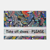 シューズシューズシューズ4 +あなたのアイディア ドアマット (正面)