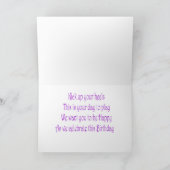 シューズルーム誕生日カード カード (内部)