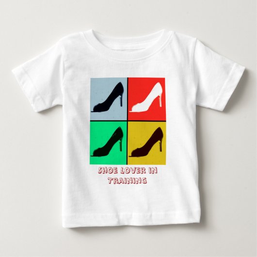シューズ好き ベビーTシャツ (正面)