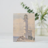 シューズ島ライトハウス | Childe Hasssam ポストカード (スタンド正面)