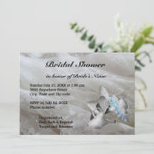 シューズ、ガーターベルト及びレースブライダルシャワー招待状 招待状 (スタンド正面)