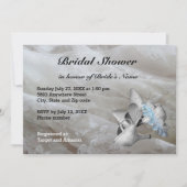 シューズ、ガーターベルト及びレースブライダルシャワー招待状 招待状 (正面)