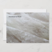 シューズ、ガーターベルト及びレースブライダルシャワー招待状 招待状 (裏面)