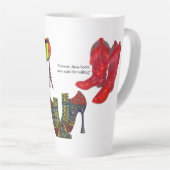 シューズ、シューズ、長靴 カフェラテマグ (右アングル)