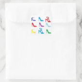 「シューズ」スタンプ スクエアシール (バッグ)