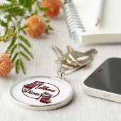 シューディバ女性のユーモアのキーチェーン キーホルダー (側面)