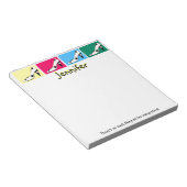 シューディーバの姿勢カラフル ノートパッド (アングル)