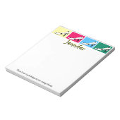 シューディーバの姿勢カラフル ノートパッド (回転)