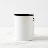 シュートが起こる – パラシュートデザイン ツートーンマグカップ (中央)