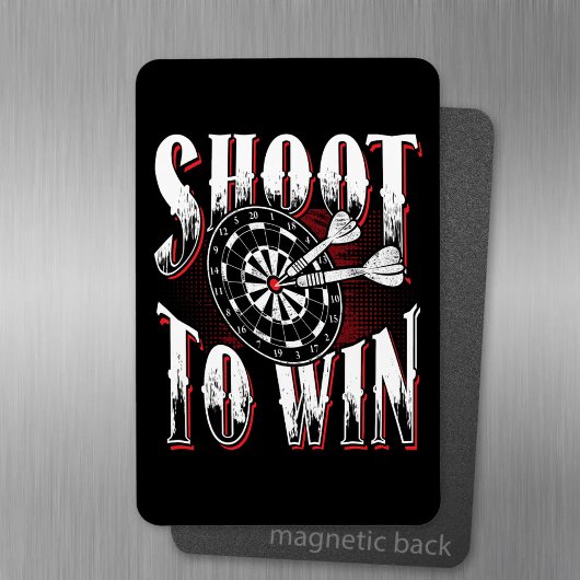 シュートで勝利 – Dartプレーヤー マグネット