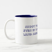 シュートのため月のマグ ツートーンマグカップ (左)