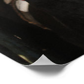 シュートの中でロープを牛に結ぶブルライダー ポスター (角)