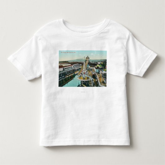 シュートの空中写真 トドラーTシャツ (正面)