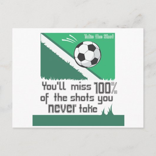 シュートを決める ポストカード (正面)