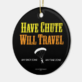 シュートを走行します持って下さい セラミックオーナメント (左)