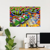 シュートゴールサッカーポスター ポスター (ホームオフィス)